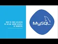 MySQL How to find location of MySQL error logfile in windows