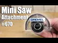 Dremel 670 Mini Saw Attachment Cut Plywood With A Dremel