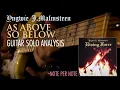 Lagu Guitar Solo Analysis - As above so below (Yngwie malmsteen)
