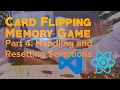 5 Handling and Resetting Selections React Card Flipping Memory Game Parenthesis