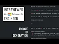 System Design interview with a Microsoft engineer Unique ID generation