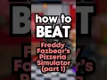 HOW TO BEAT FREDDY FAZBEAR'S PIZZERIA SIMULATOR (Part 1) | #howto #gameplay #fnaf6