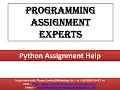 Python Assignment Help