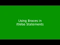 Chapter 3 Using Braces with Statements