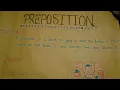 preposition chart paper English subject