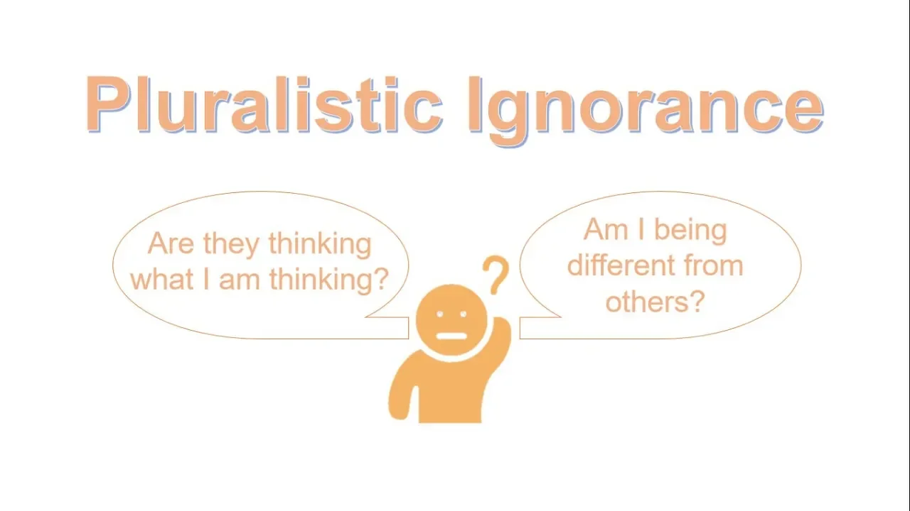Pluralistic ignorance - Why we sometimes fail to achieve what we want