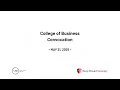 Stony Brook University College of Business 2025 Convocation