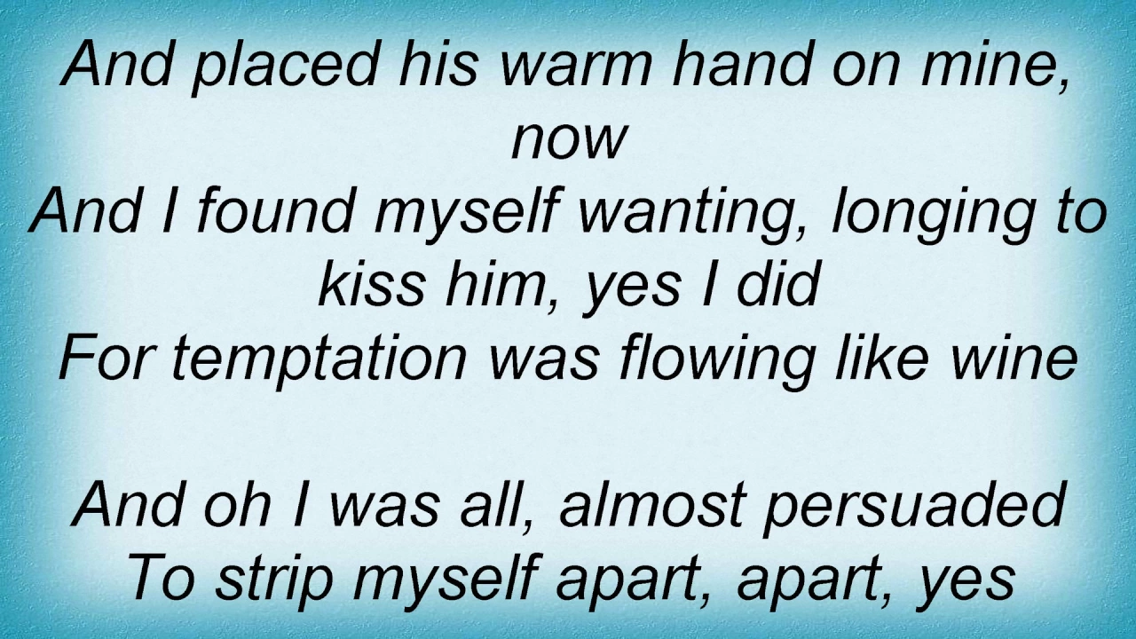 Etta James - Almost Persuaded Lyrics