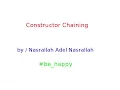 Constructor Chaining