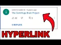 This comment has a HYPERLINK - How Blue clickable YouTube comment