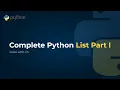 Python Lists 15 operations in one Basic Python