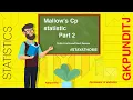 Mallows Cp statistic data analytics part 2 Regression analysis linear