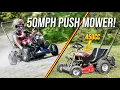 We Built the World s Fastest Push Lawn Mower 450cc Twin Cylinder