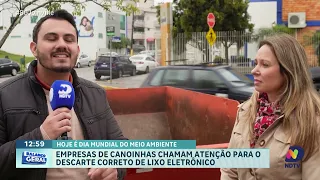 Canoinhas tem ação especial para descarte de lixo eletrônico