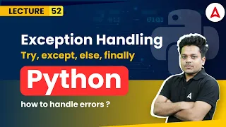 What is Exception Handling in detail Python Programming Full Course Coding Adda247