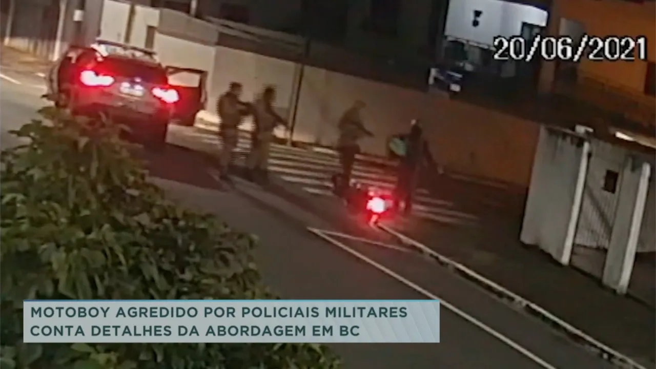 Motoboy agredido por policias militares conta detalhes da abordagem em Balneário Camboriú