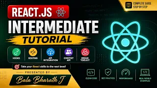 React js Intermediate Tutorial Hooks Routing API Integration Context API Redux Toolkit