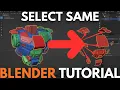 How to Select Same Color in Blender
