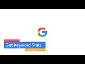 GetKeywordStats Coding Example