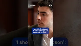 I shot Mr Thompson Hear Luigi Mangione s words in court NBC New York