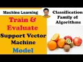 Build Train and Evaluate Support Vector Machine Model Train Evaluate SVM model using python