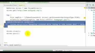 Lecture 22 Taking screenshots in Selenium Webdriver in Java