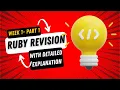 W1-Part 1 Ruby Questions with detailed explanation for interview prep