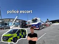 police escort with 5 5 meter wide load GMP New special CVU and escort vehicle