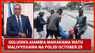 Matukio ya october 29 yatuwa mbele ya jaji nduguru katika kesi inayomkabiri Tundu Lissu