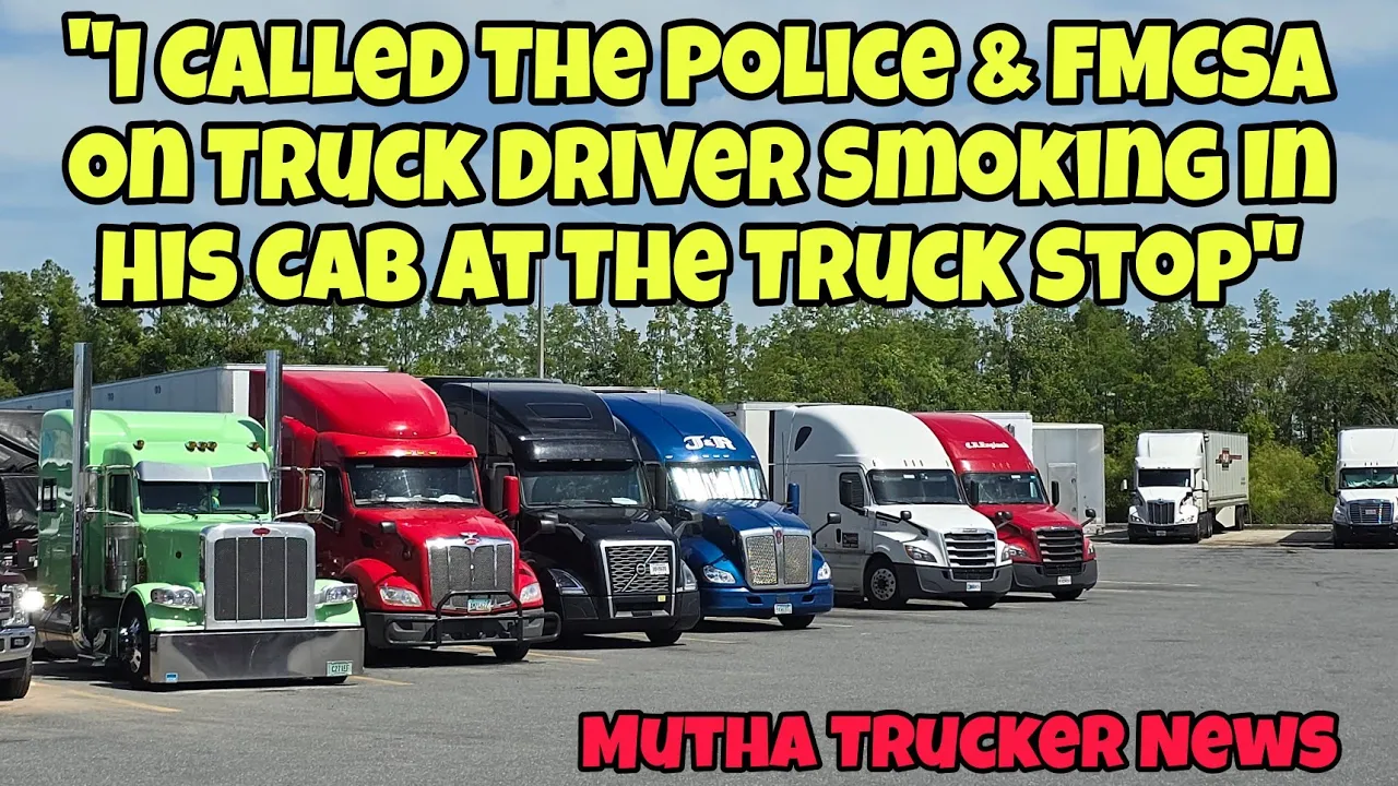 Truck Driver Calls Police & FMCSA On Truck Driver At Truck Stop For 🚬 (Mutha Trucker News)