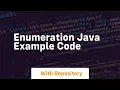 enumeration java example code