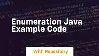 enumeration java example code
