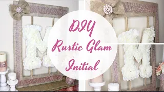 RUSTIC GLAM BAPTISM DECOR RUSTIC GLAM WEDDING INITIAL