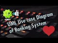 How to make UML Use case diagram of Banking System Visual Paradigm Software Step by step