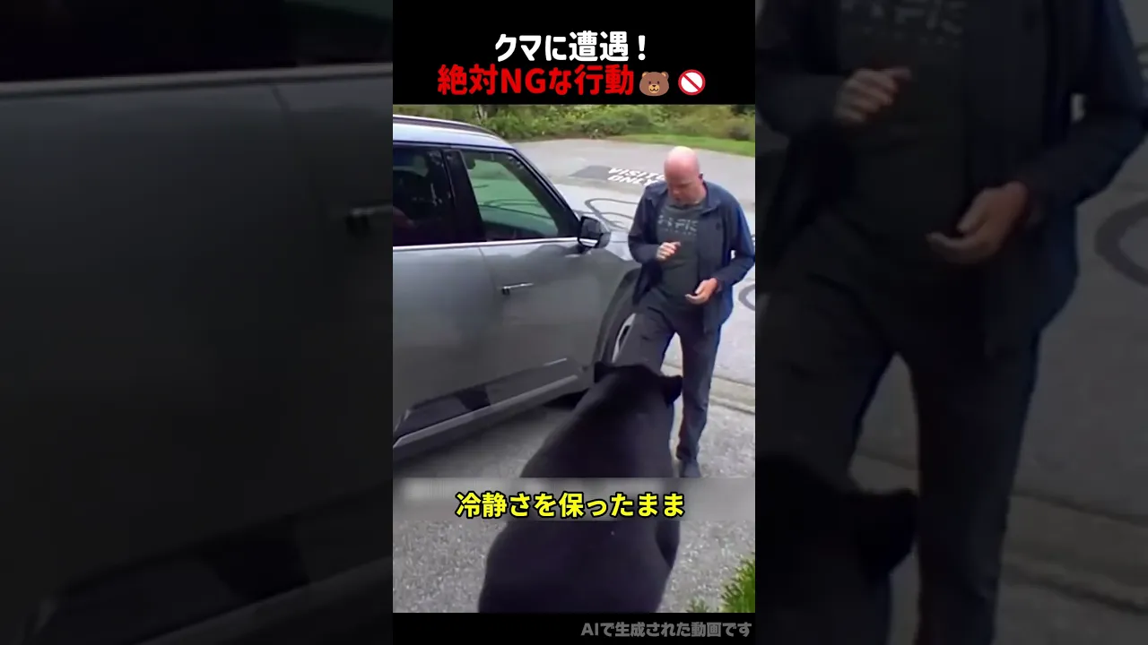 【クマに追われた時に絶対してはいけない行動】