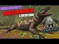 ARK Fjordur Aberrant MEGALANIA Spawn Location The Hidden Grotto Cave