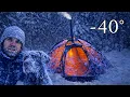 -40 Winter Camping Coldest Night of My Life Brutal Cold Survival