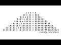 111,111,111 x 111,111,111 = 12345678987654321 - Hand Calculation