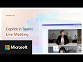 Microsoft 365 Copilot in Teams Meetings