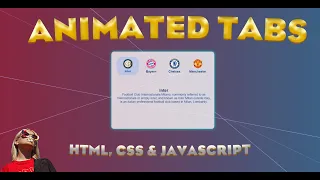 How to Create Animated Tabs using HTML CSS JavaScript