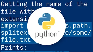 How do I get the filename without the extension from a path in Python