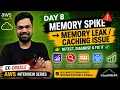 Day 8 Memory Spike Memory Leak vs Caching Issue AWS Interview Questions
