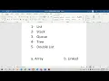 Unsorted List using Array - 1