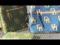 Dooney and Bourke Monogram Tour backpack crossbody wallet