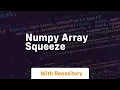 numpy array squeeze