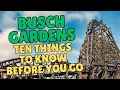 Busch Gardens Tampa 10 Things You NEED to Know Before You Go