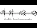 Download Lagu Alois Hába - Op.62 Sonata for quarter-tone piano (1946–47) [Score video]
