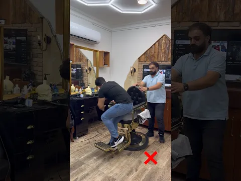Bazen oturmaya çalışırsın 😳💈