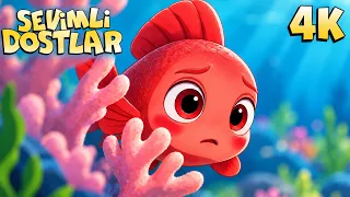 KIRMIZI BALIK🪸 Sevimli Dostlar ile EN YENİ Kırmızı Balık Çocuk Şarkısı | Bebek Şarkıları