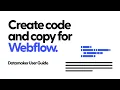 Create code and copy for Webflow with AI Datamaker User Guide